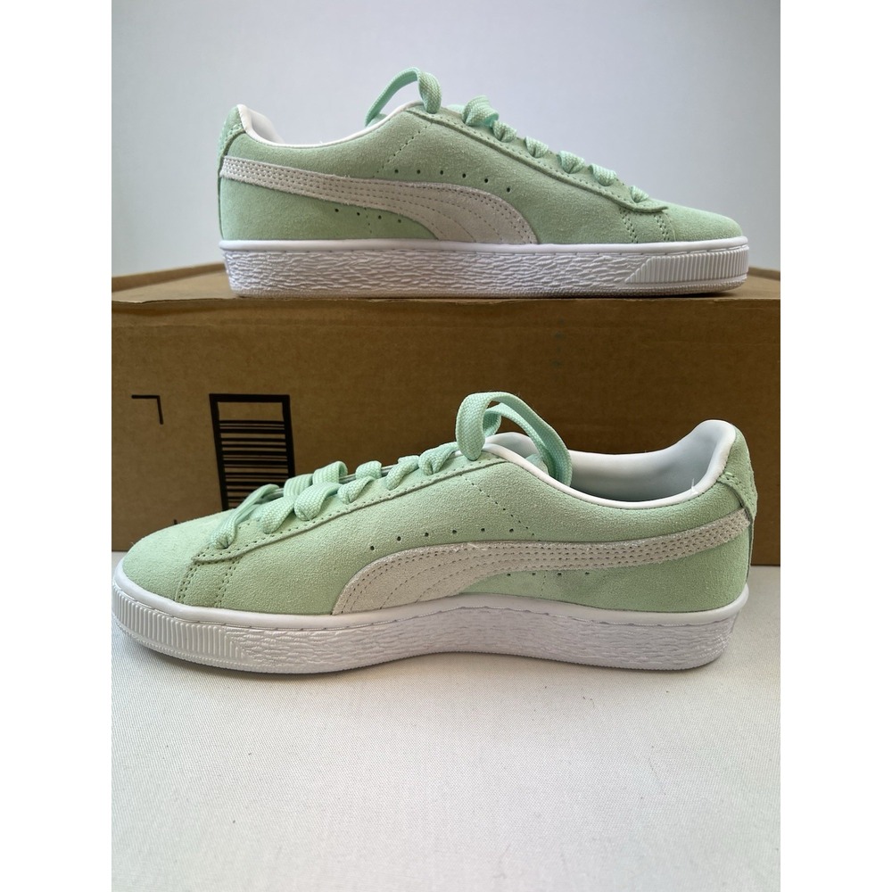 PUMA Suede Classic‎ Xxi Lace Up Womens Sz 6.5 Green Sneakers Casual Shoes - Picture 2 of 7